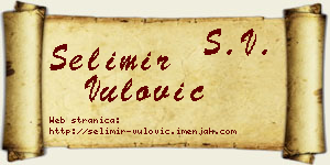 Selimir Vulović vizit kartica